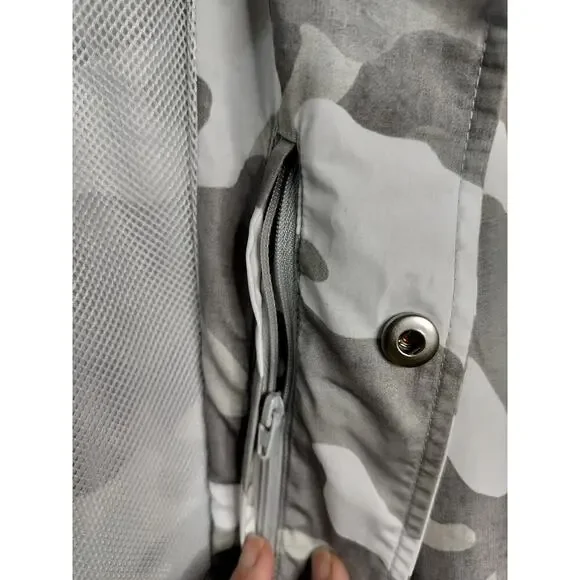 M506) Michael Kors Men's Snap Front Camo Harrington Jacket Size XXL